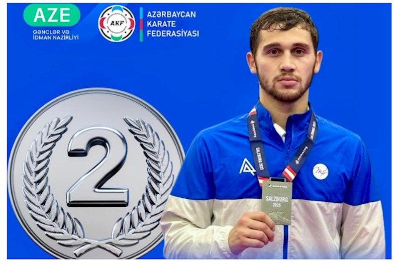 Karateçimiz Avstriyada gümüş medal QAZANDI