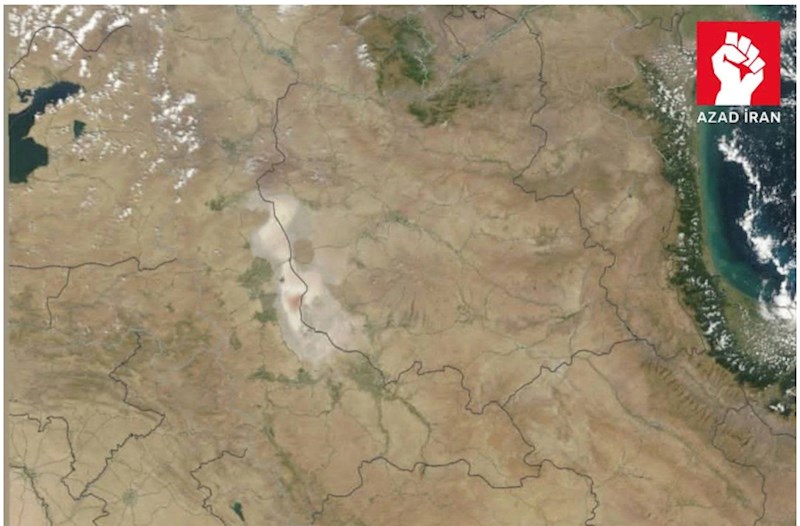 NASA: "Urmiya gölü demək olar ki, tamamilə quruyub"