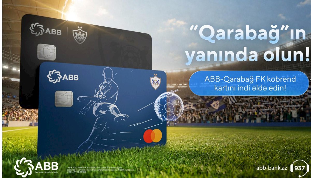 “ABB-Qarabağ FK” kobrend kartını artıq ABB-dən sifariş etmək olar