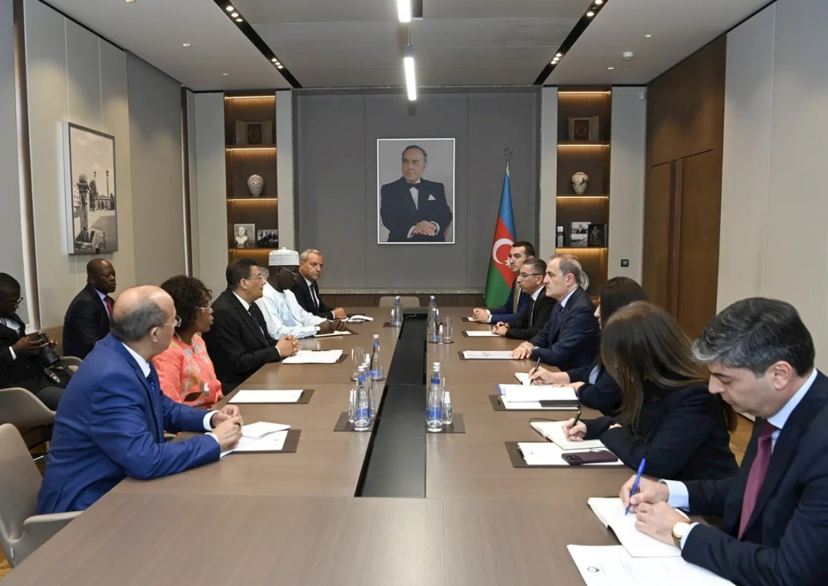 Ceyhun Bayramov Pan-Afrika Parlamentinin prezidenti ilə görüşüb 