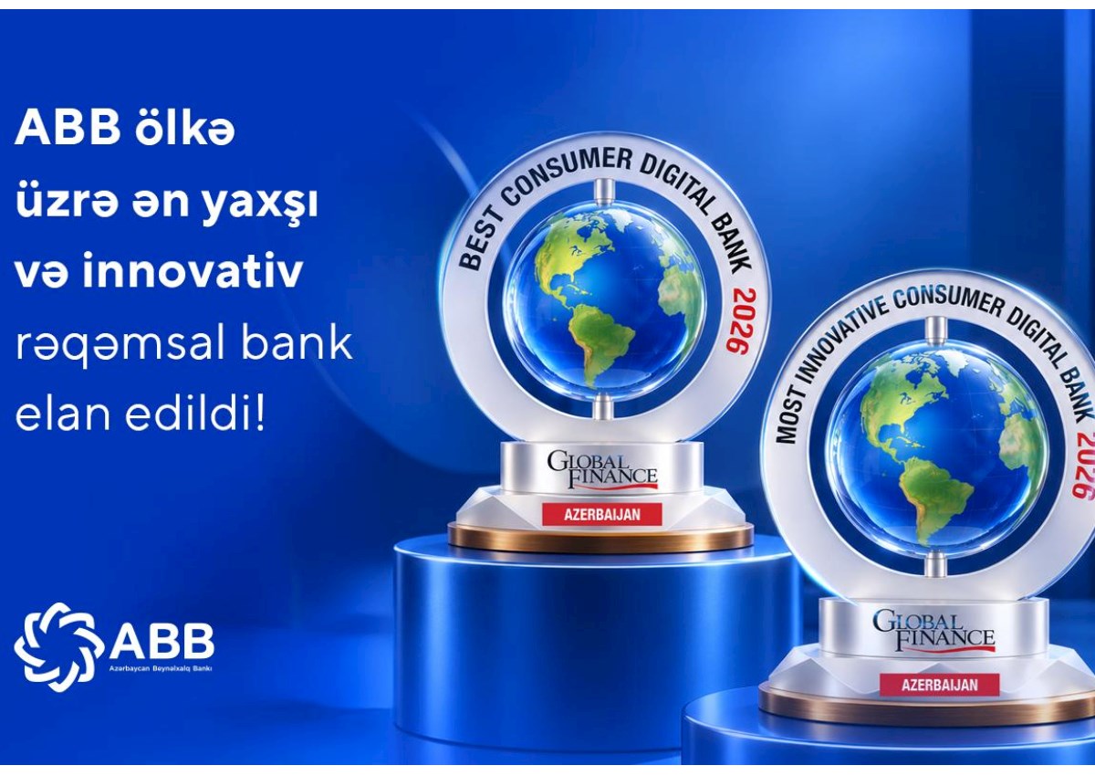 ABB ölkə üzrə ən yaxşı və innovativ rəqəmsal bank elan edildi!