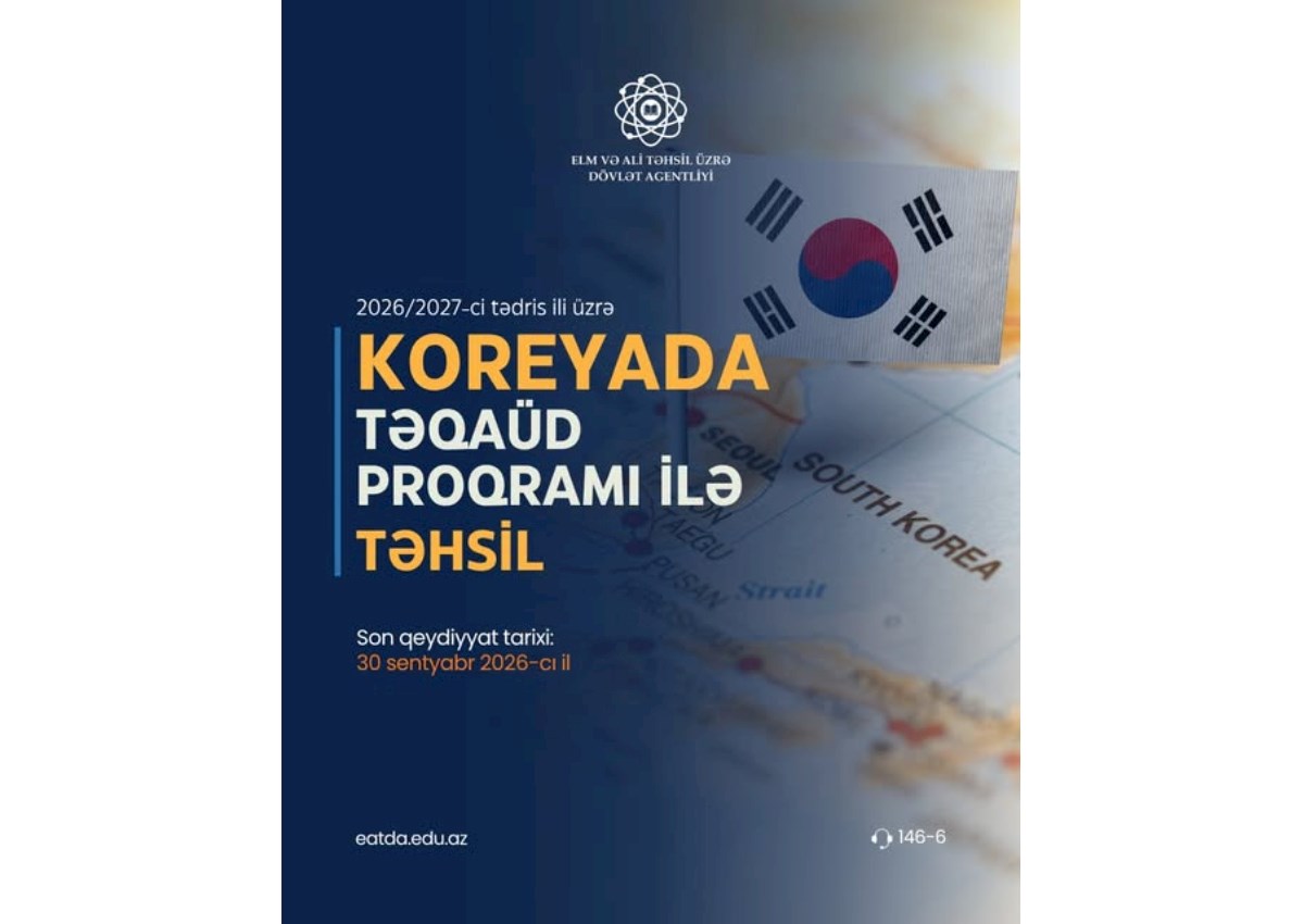 Azərbaycanlı tələbələrə Koreyada təhsil üçün təqaüd imkanı — Müraciət başladı 