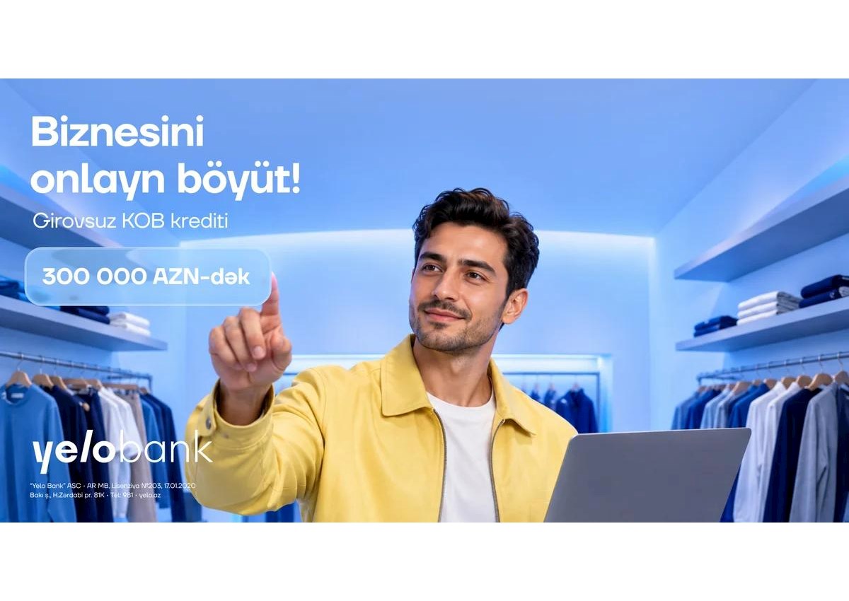 Sahibkarlar üçün: 300 000 AZN-dək girovsuz və onlayn kredit imkanı! 