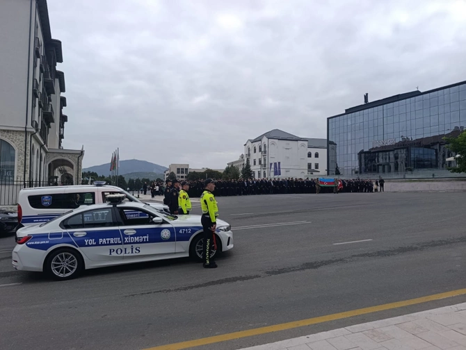 Xankəndidə Zəfər parkına yürüş - FOTOLAR