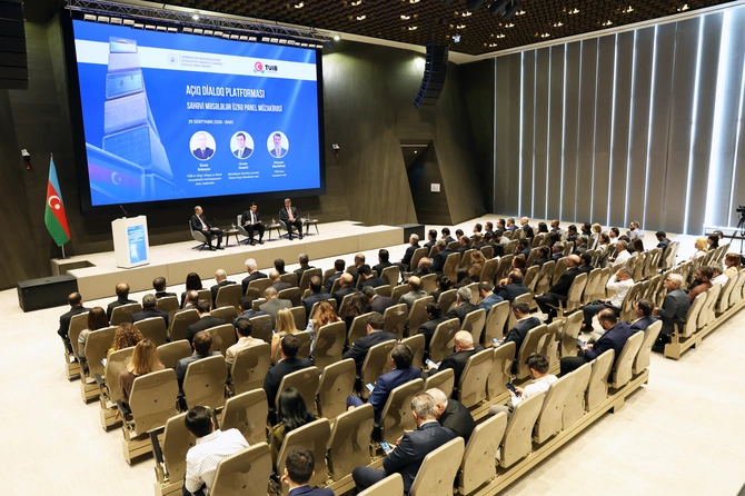 Dövlət Vergi Xidməti ilə TÜİB arasında Açıq Dialoq Platforması keçirildi - FOTOLAR