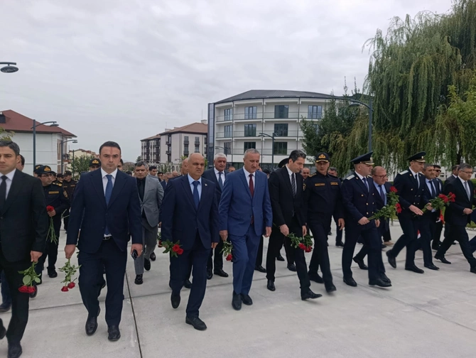 Xankəndidə Zəfər parkına yürüş - FOTOLAR