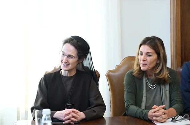 Leyla Əliyeva Vatikan şəhər-dövlətinin qubernatorluğunun prezidenti ilə görüşüb - FOTOLAR