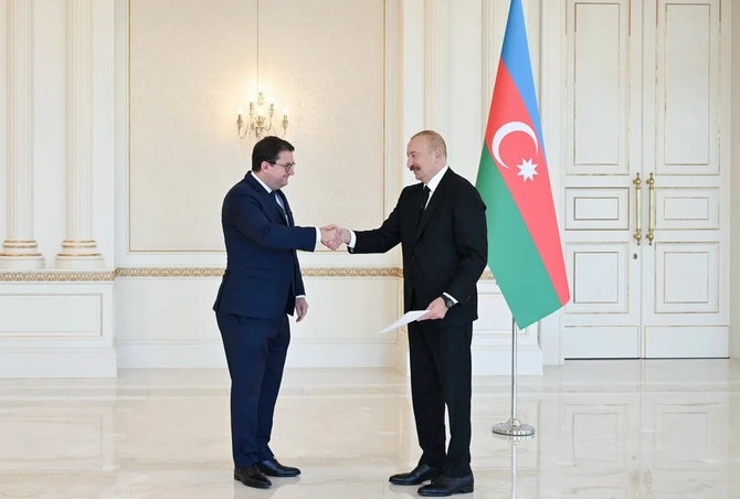 İlham Əliyev Avstriyanın Azərbaycanda yeni səfirini qəbul edib - FOTOLAR