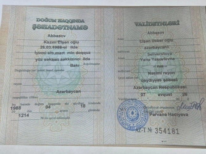 David Seliverstovun anası rus çıxdı, qapısından Çingiz Qənizadəyə hücum edən isə kriminal şəbəkənin sənəd sexini işlədirmiş!