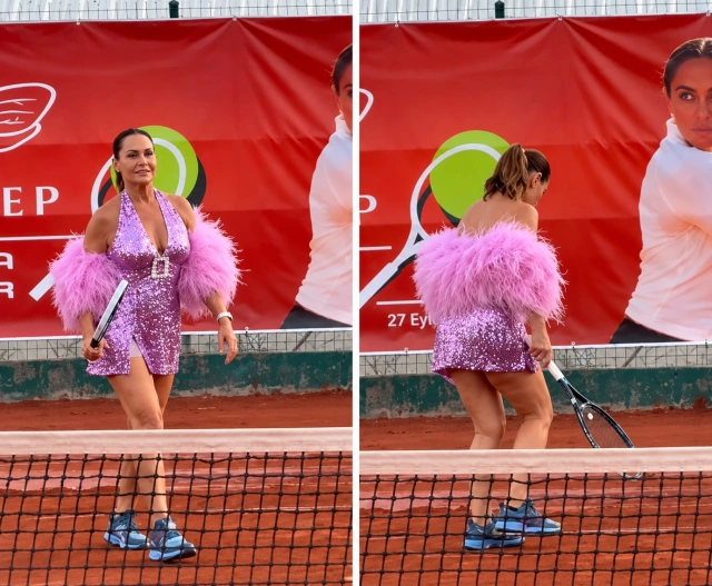 Hülya Avşar tennis kortuna belə çıxdı: Geyimi oyunu kölgədə qoydu - FOTO Hülya Avşar tennis kortuna belə çıxdı: Geyimi oyunu kölgədə qoydu - FOTO