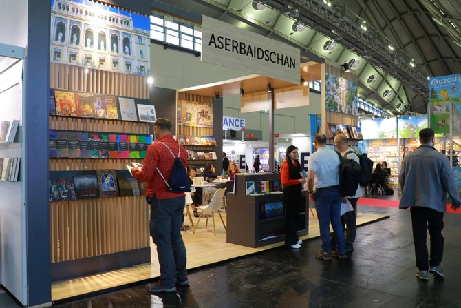 Frankfurt sərgisi çərçivəsində Azərbaycanın nəşriyyat təmsilçilərinin işgüzar görüşləri təşkil olundu - FOTOLAR