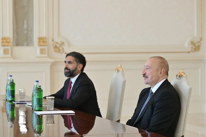 İlham Əliyev FIFA-nın prezidentini qəbul edib - FOTOLAR