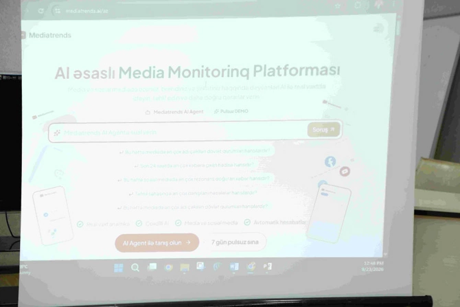 Süni intellekt dövründə media monitorinqi və analitika: Mediatrends imkanları — FOTOLAR
