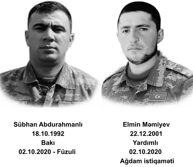 Altı il öncə bu gün – 2 oktyabrda şəhid olmuş qəhrəmanlarımız (FOTOLAR)