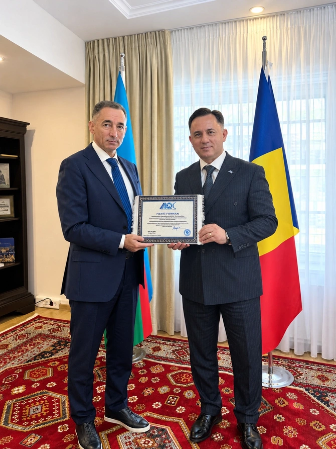 AQC sədri Azərbaycanın Rumıniyadakı səfiri ilə görüşüb – FOTO