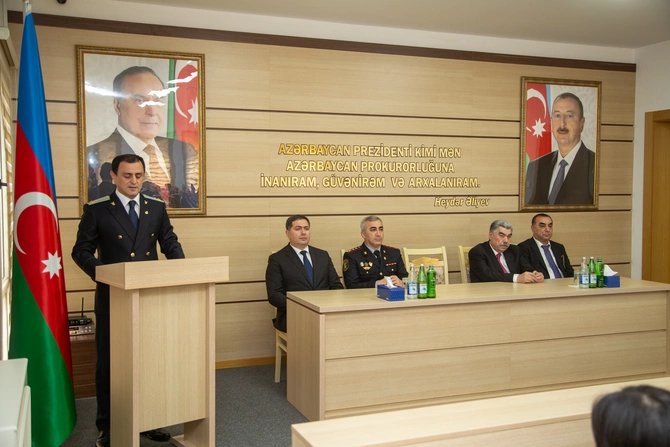 Salyanda prokurorluq işçilərinin peşə bayramı keçirildi — FOTOLAR
