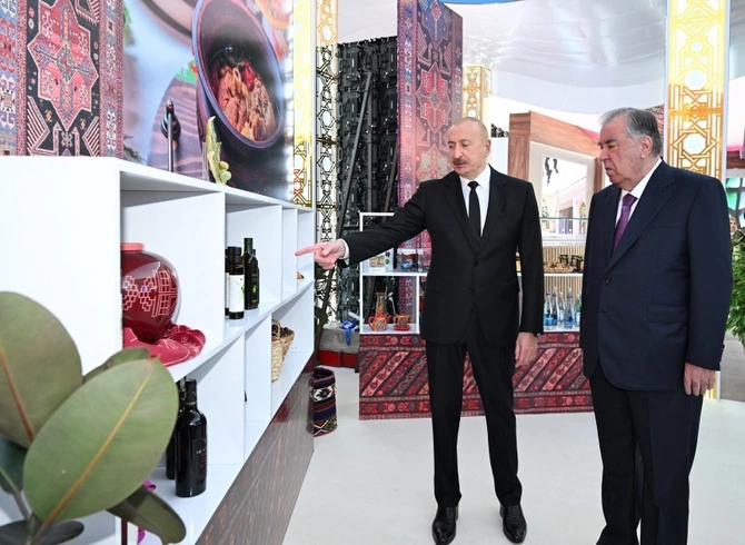 Prezident İlham Əliyev MDB Ölkələrinin Milli Kulinariya Festivalı ilə tanış olub, rəsmi qəbulda iştirak edib - FOTOLAR