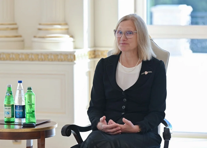 İlham Əliyev Estoniyanın Azərbaycanda yeni təyin olunmuş səfirini qəbul etdi — FOTOLAR