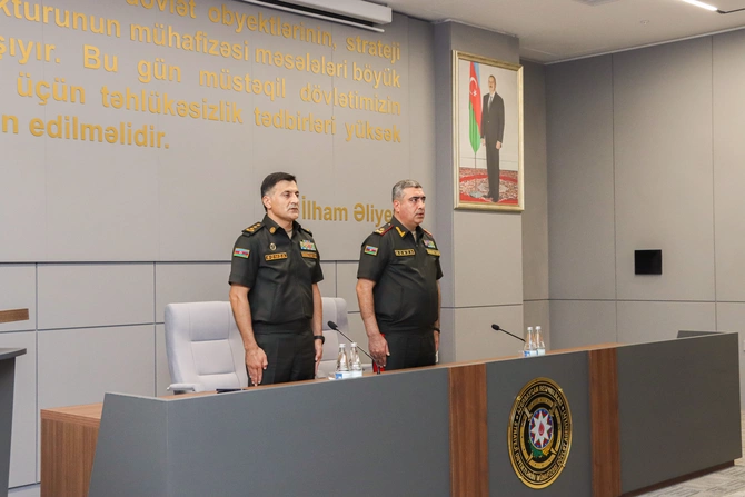 Strateji Obyektlərin Mühafizəsi Dövlət Agentliyində Anım Günü ilə bağlı tədbirlər keçirilib - FOTOLAR
