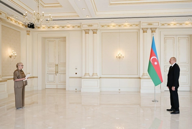 Prezident İsveçin Azərbaycana yeni təyin olunmuş səfirini qəbul edib — FOTOLAR