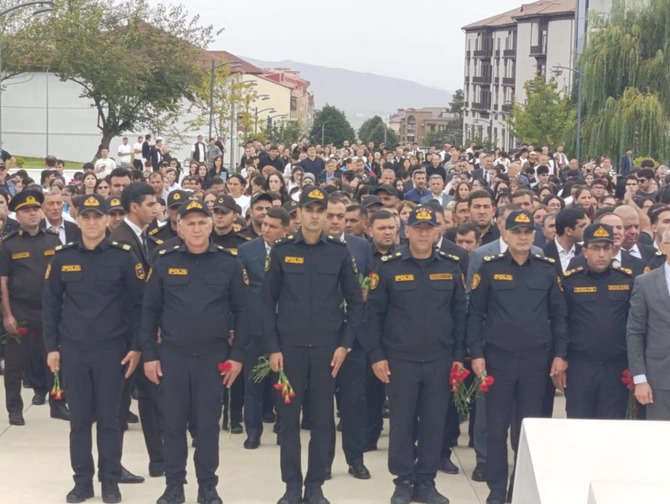 Xankəndidə Zəfər parkına yürüş - FOTOLAR