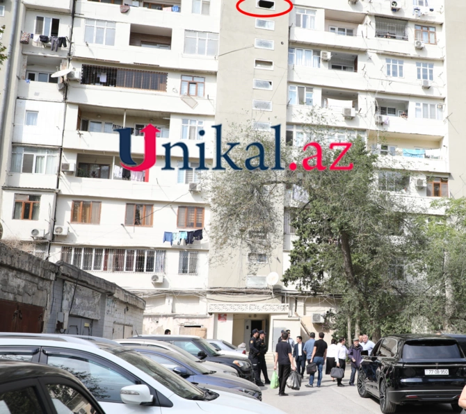 Bakıda oğlunu öldürən qadın özünü binadan atdı - FOTOLAR