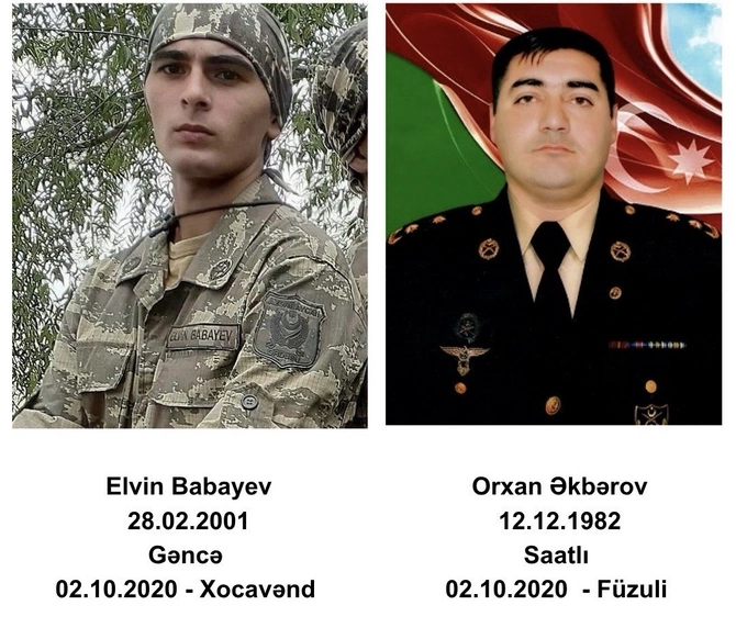 Altı il öncə bu gün – 2 oktyabrda şəhid olmuş qəhrəmanlarımız (FOTOLAR)
