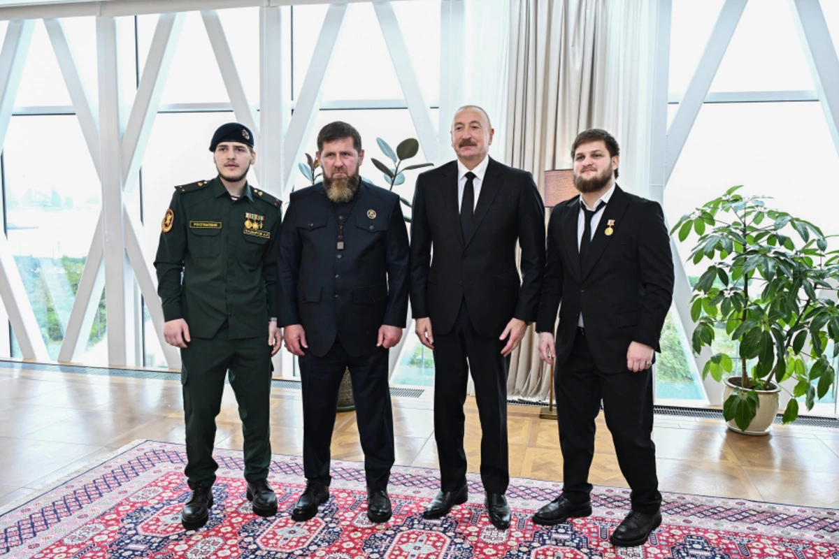Azərbaycan Prezidenti və Çeçenistan başçısı birgə nahar edib - FOTOLAR