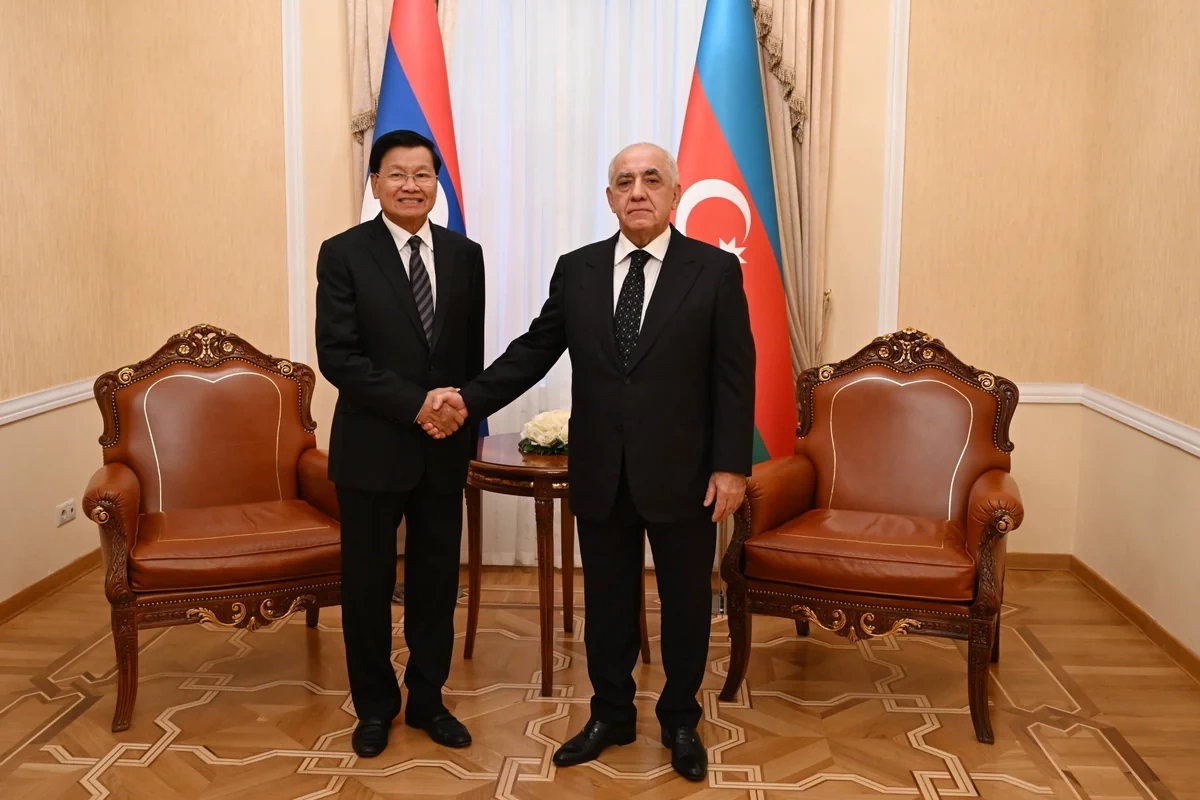 Əli Əsədov Laosun Prezidenti ilə ikitərəfli əməkdaşlığı müzakirə edib - FOTO