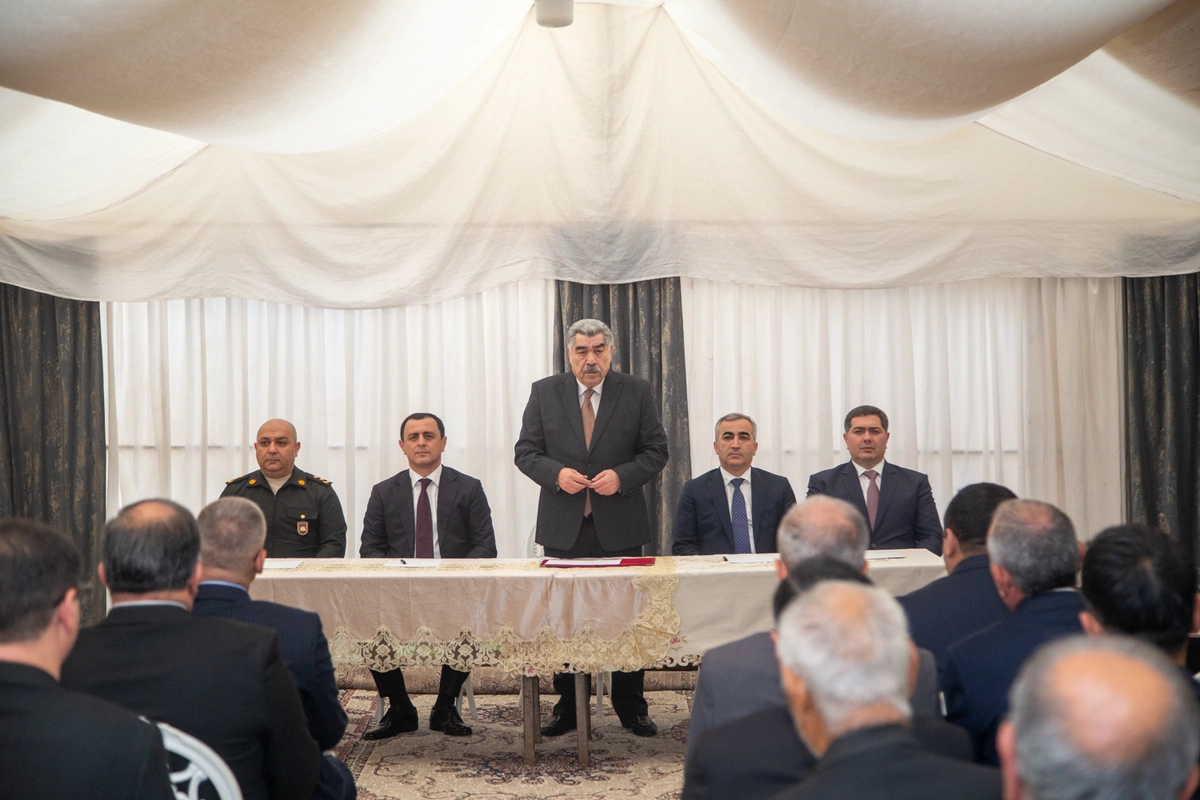 Salyanın Xurşud kəndində sakinlərlə görüş keçirildi — FOTOLAR