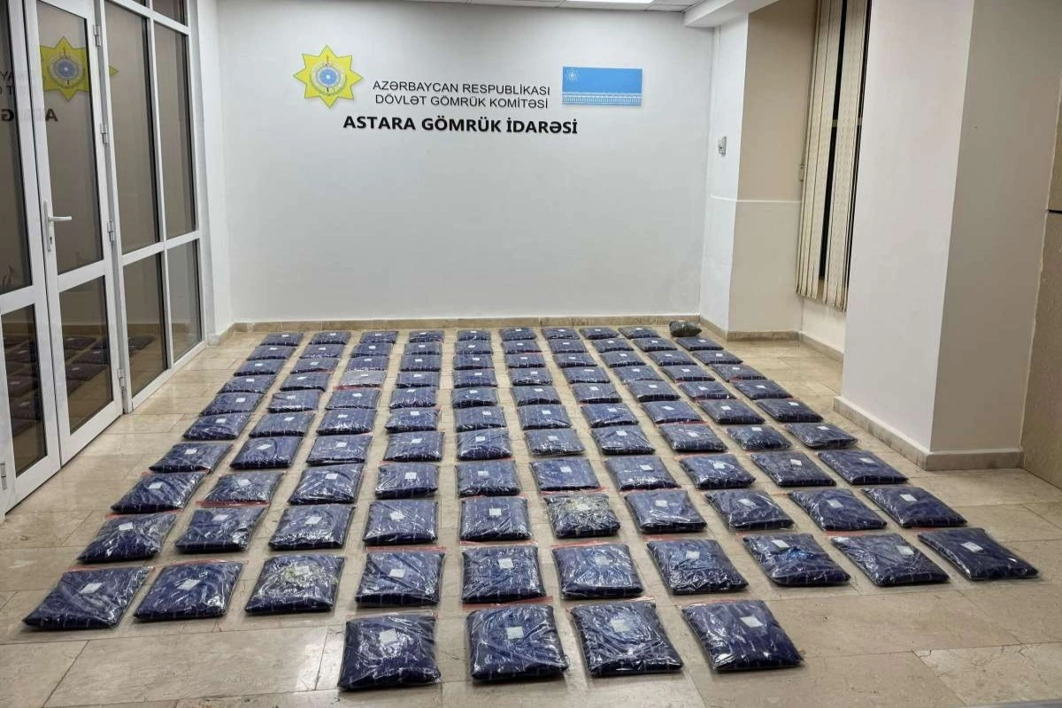 İrandan Rusiyaya şaftalı aparan yük maşınında 52 kq marixuana aşkarlanıb - VİDEO/FOTOLAR