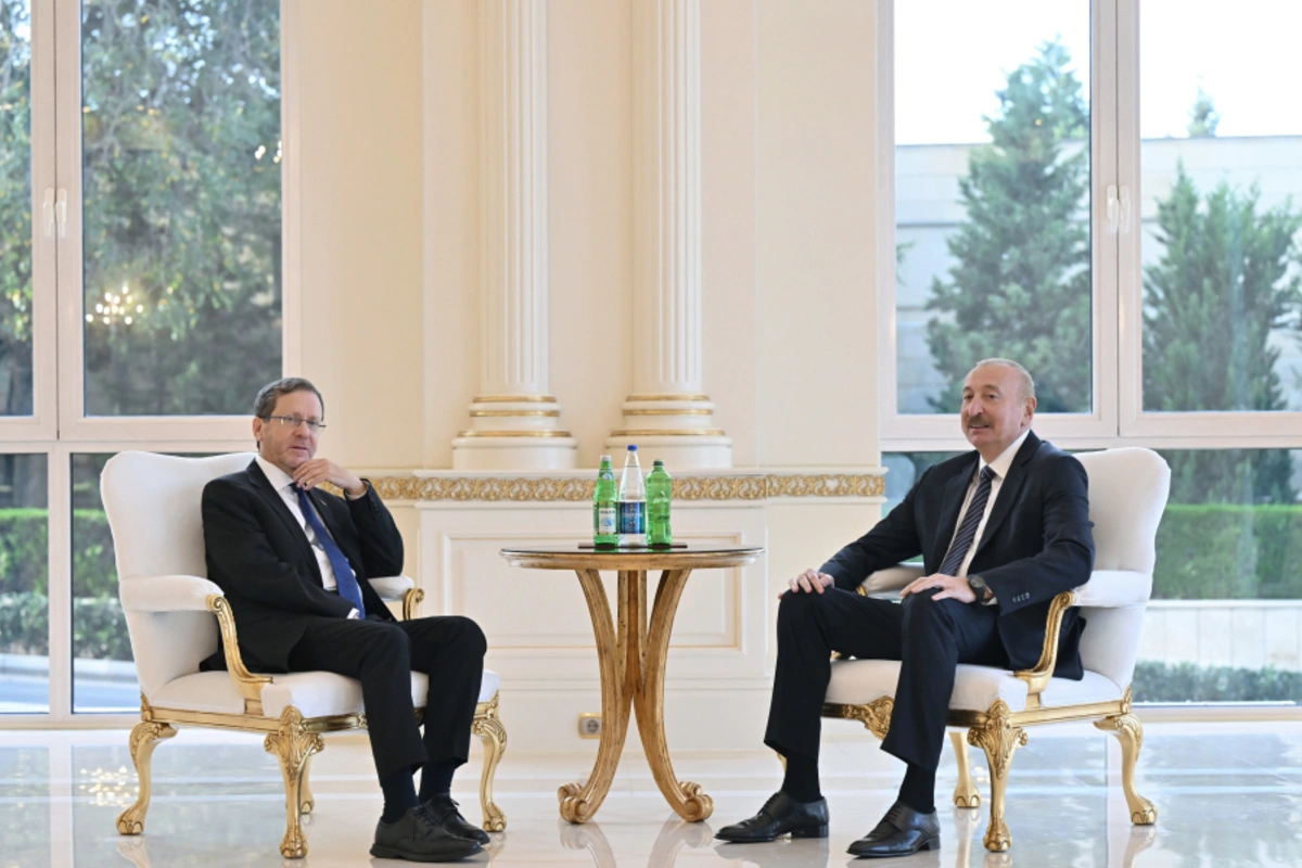İlham Əliyevin İsrail Prezidenti ilə görüşü olub — FOTOLAR
