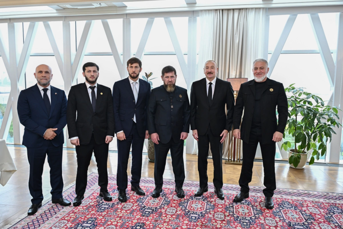 Azərbaycan Prezidenti və Çeçenistan başçısı birgə nahar edib - FOTOLAR