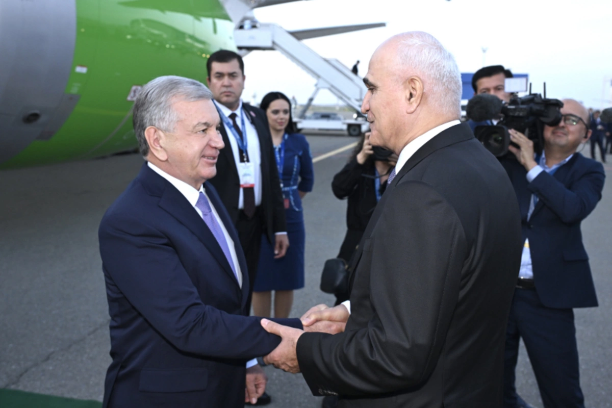 Özbəkistan Prezidenti Azərbaycandadır — FOTOLAR