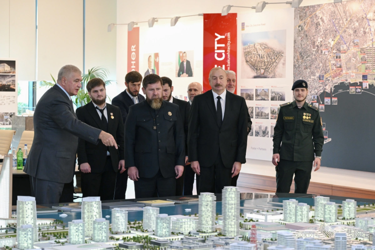 İlham Əliyev və Rusiyanın Çeçenistan Respublikasının başçısı "Bakı Ağ Şəhər"də olublar - FOTOLAR