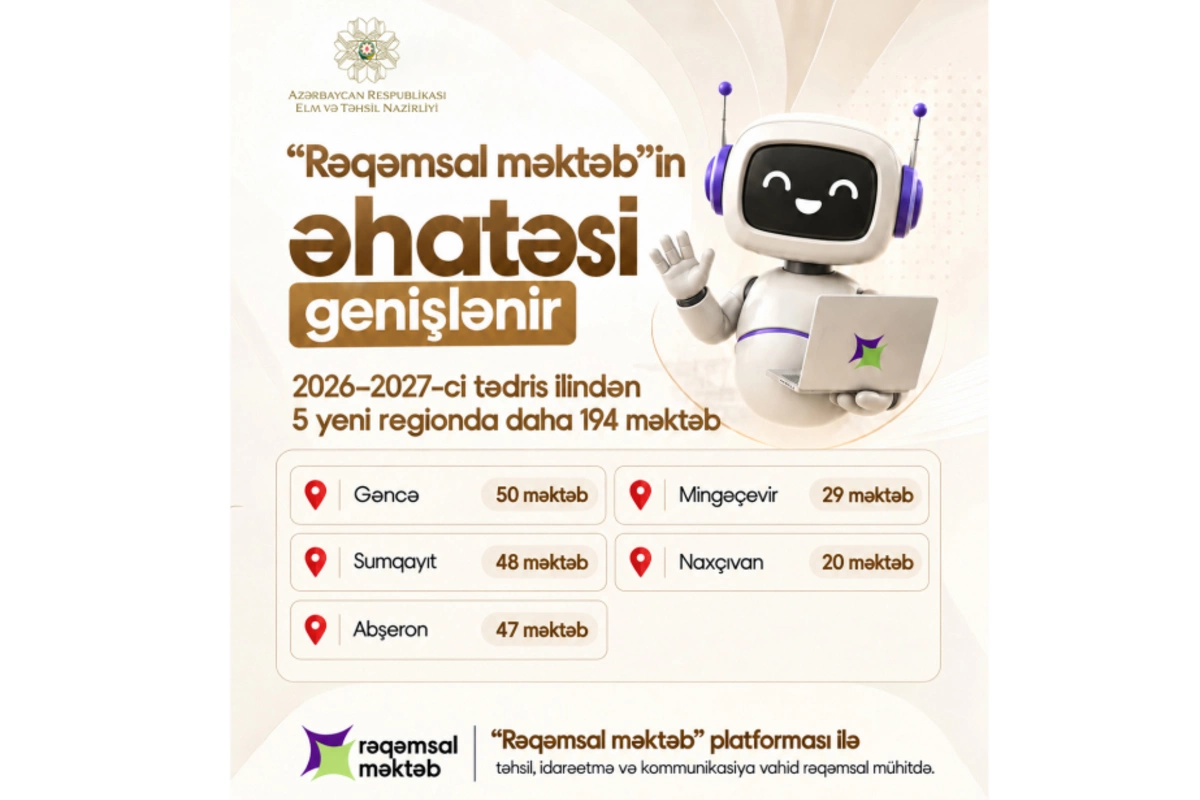 Rəqəmsal məktəb platformasının əhatə dairəsi genişləndirilir