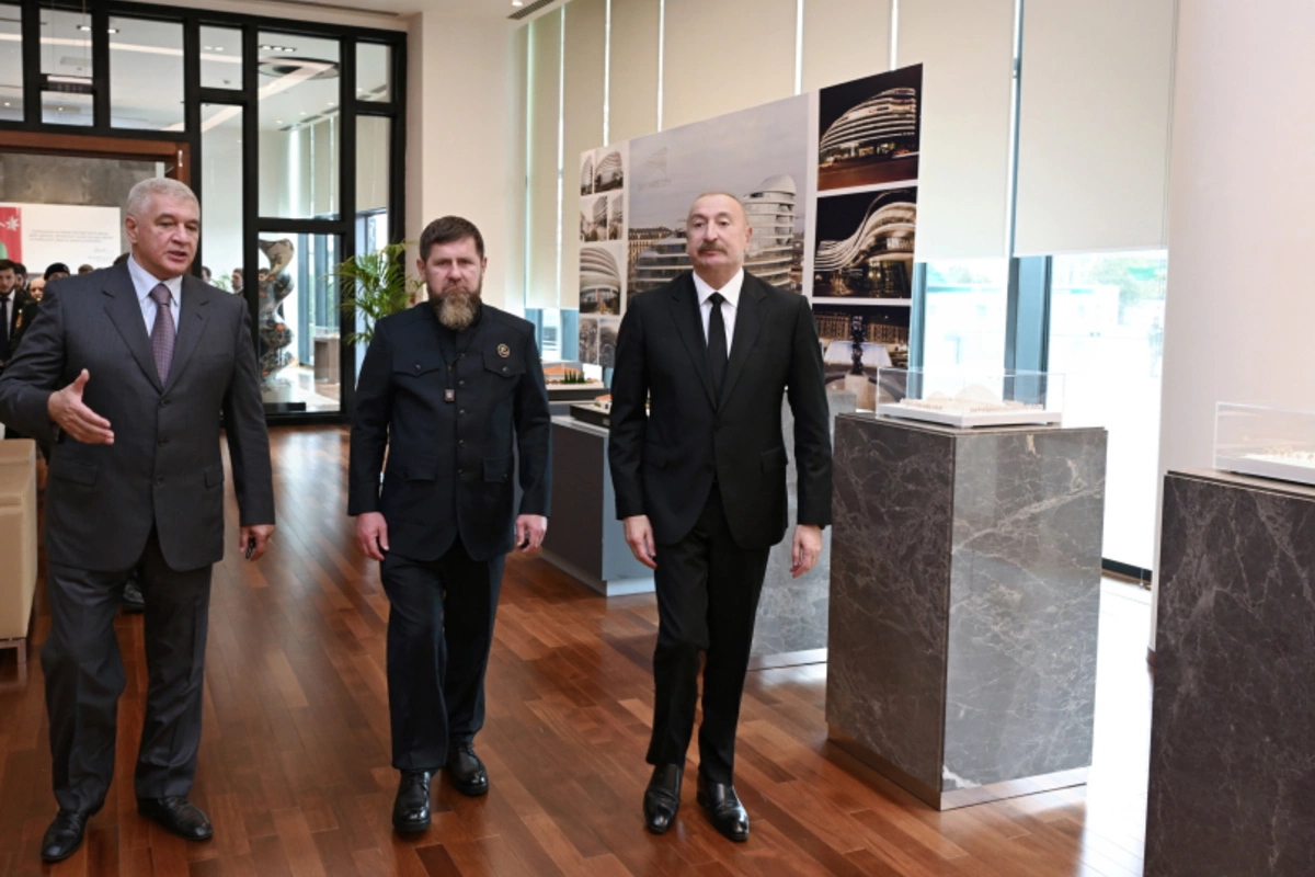 İlham Əliyev və Rusiyanın Çeçenistan Respublikasının başçısı Bakı Ağ Şəhərdə olublar - FOTOLAR