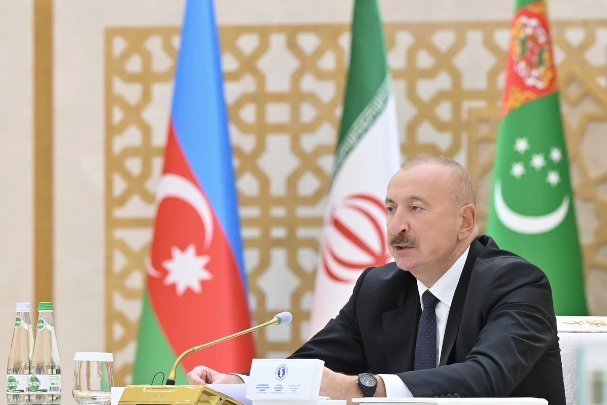 İlham Əliyev Xəzər Ekoloji Sammitində çıxış edib - FOTOLAR (YENİLƏNİB)