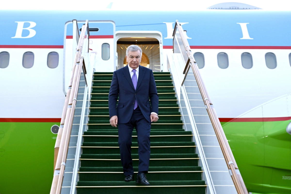 Özbəkistan Prezidenti Azərbaycandadır — FOTOLAR
