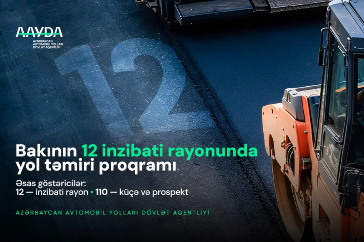 Bakıda 90 küçə və prospektdə təmir yekunlaşıb