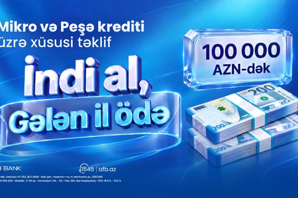 AFB Bank-dan sahibkarlara İndi al, gələn il ödə! fürsəti