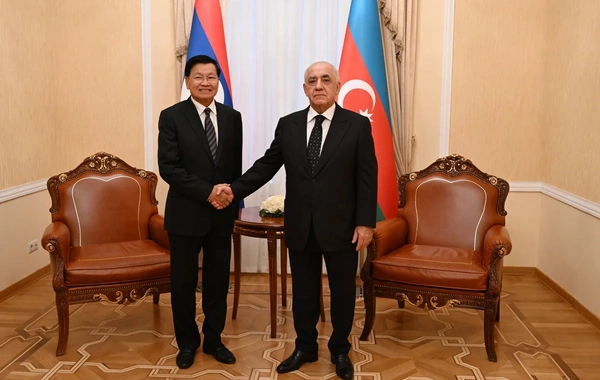 Əli Əsədov Laosun Prezidenti ilə ikitərəfli əməkdaşlığı müzakirə edib - FOTO