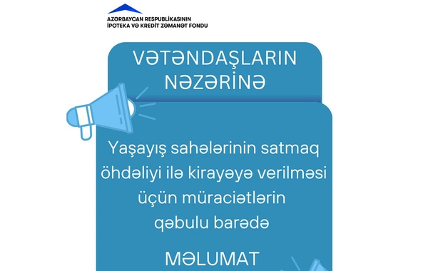 Sabahdan kirayə mənzil mexanizmi üzrə müraciətlərin qəbulu müvəqqəti dayandırılır