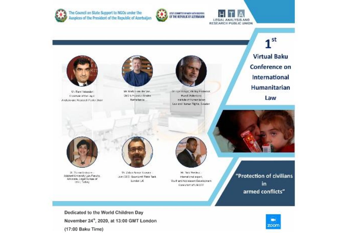 Paytaxtda Beynəlxalq Bakı Virtual Humanitar Hüquq Konfransı keçirildi
