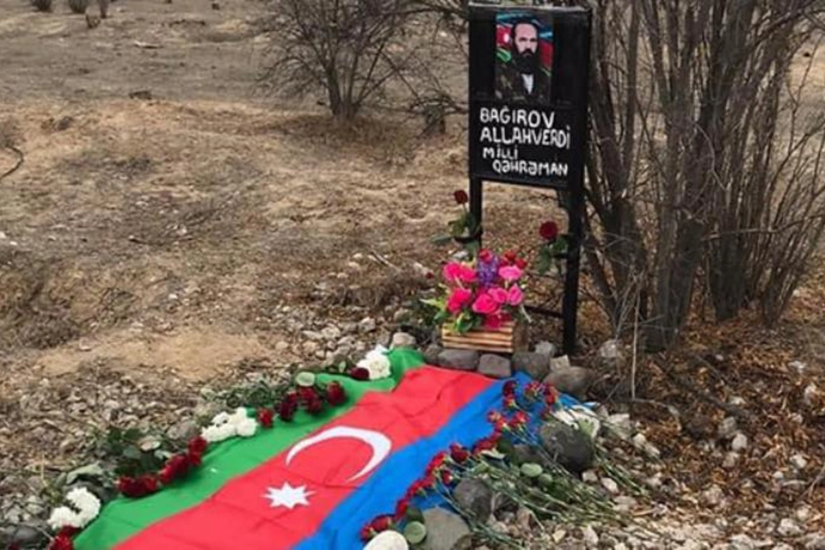 Allahverdi Bağırovun məzarında illər sonra Azərbaycan bayrağı — FOTOLAR