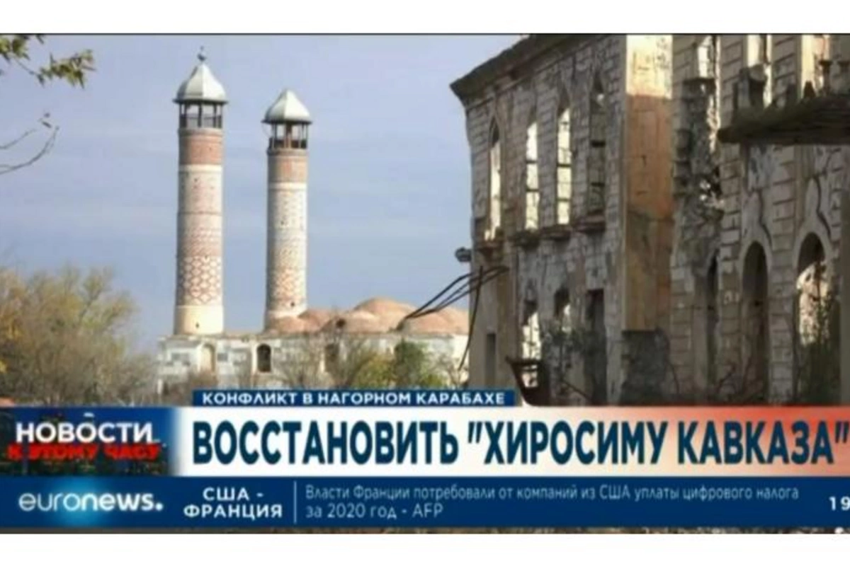 Euronews erməni işğalından azad edilmiş Ağdamdan süjet hazırladı – VİDEO