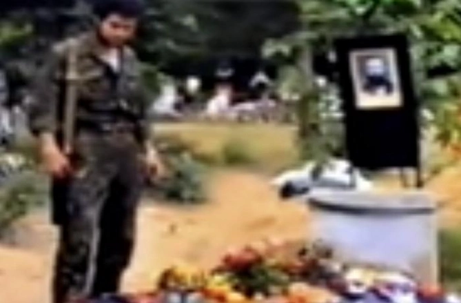 Allahverdi Bağırovun məzarında illər sonra Azərbaycan bayrağı — FOTOLAR