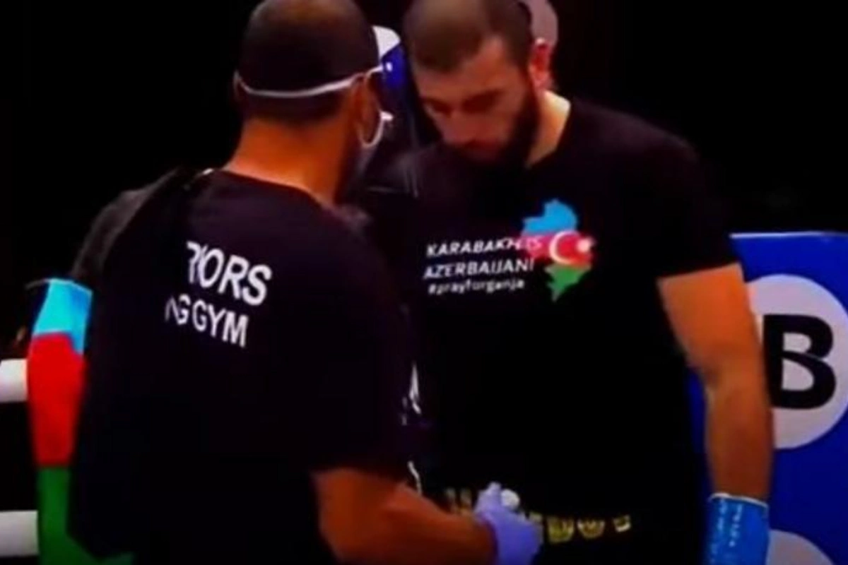 Peşəkar boksçumuz ABŞ-da rinqə “Karabakh is Azerbaijan” forması ilə çıxıb — VİDEO