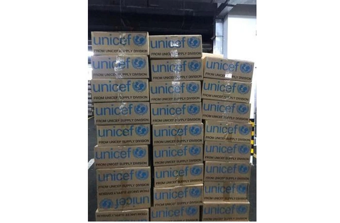 UNICEF Qarabağ münaqişəsinə görə Azərbaycana yardım göndərdi — FOTO UNICEF Qarabağ münaqişəsinə görə Azərbaycana yardım göndərdi — FOTO