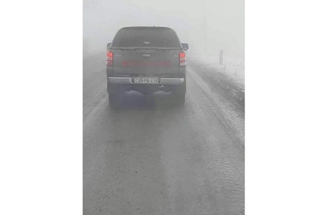 Azərbaycan nömrəli maşın Zəngəzurda... — FOTO